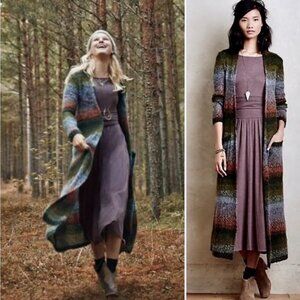 Multicolor Long Cardigan Sweater